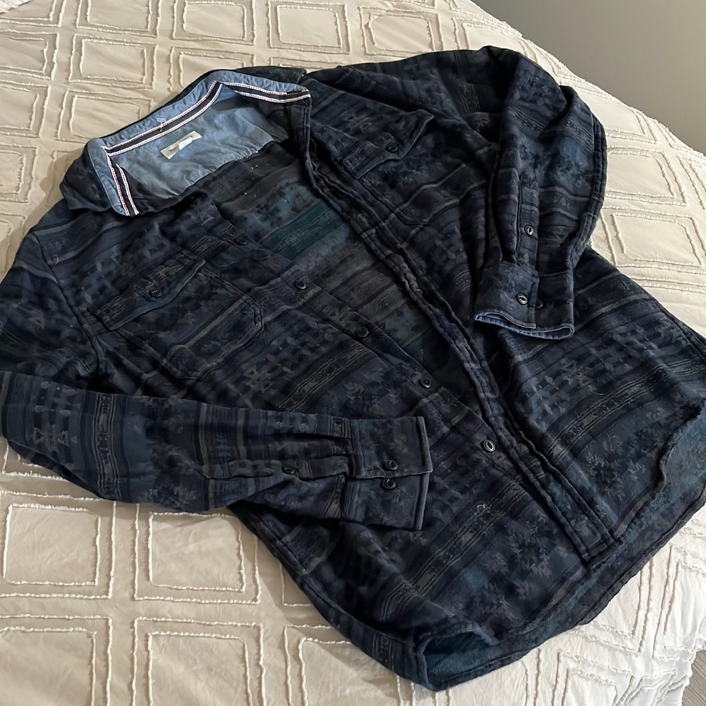 100% Dark Blue Cotton Flannel
